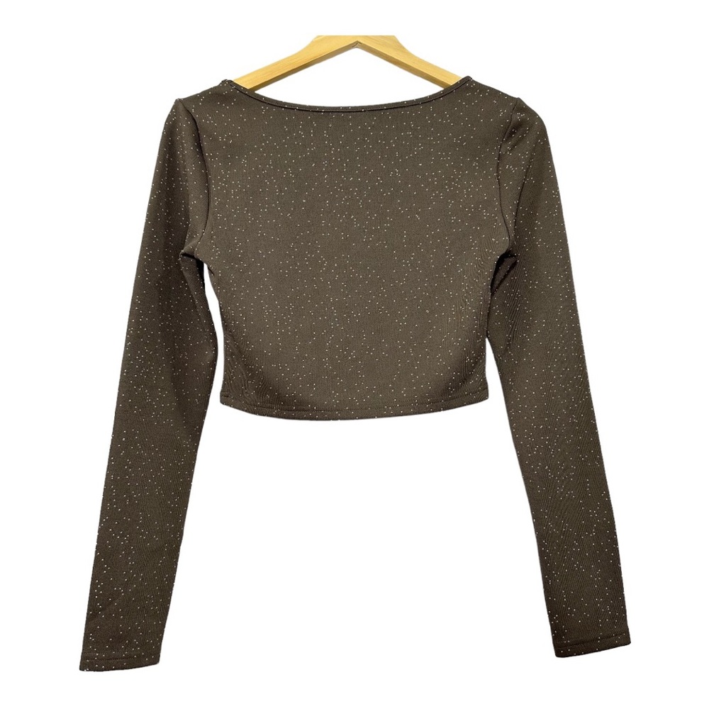 Nordstrom BP Long-Sleeved Crop Top Size S - Picture 3 of 11